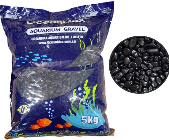 Ocean Max Gloss Black Pebble 6-9Mm 5Kg