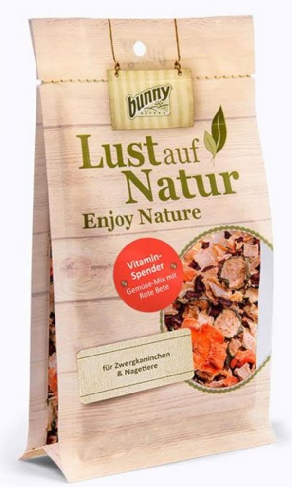 Bunny Nature Enjoy Nature Snacks Vitamin Pack Veggies & Beetroot 50G