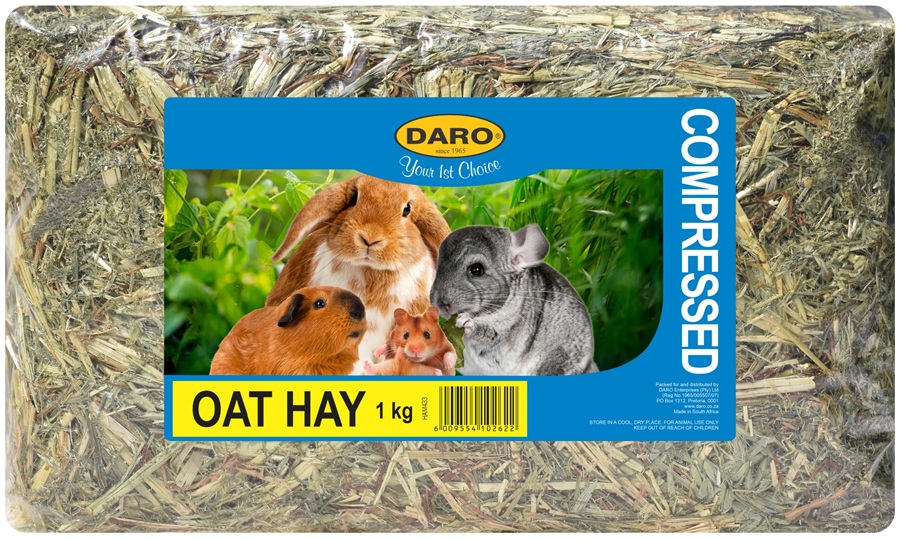 Daro Small Mammal Compressed Oat Hay Food & Bedding 1Kg