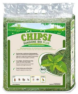 Chipsi Sunshine Bio Plus Meadow Hay & Mint 600G