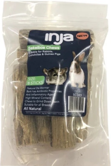 Inja Sekelbos Small Animal Chews 8 Sticks Medium