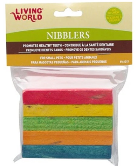 Living World Rainbow Wood Nibblers 5-Pack