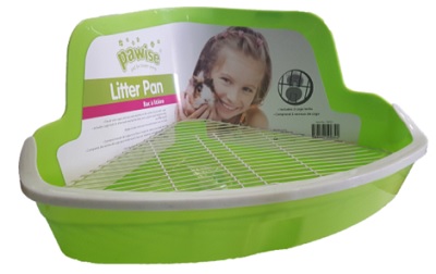 Pawise Small Animal Litter Pan Green 32X22X15.5Cm