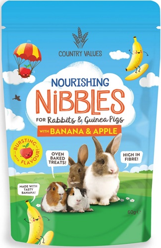 Country Values Banana & Apple Treats 60G