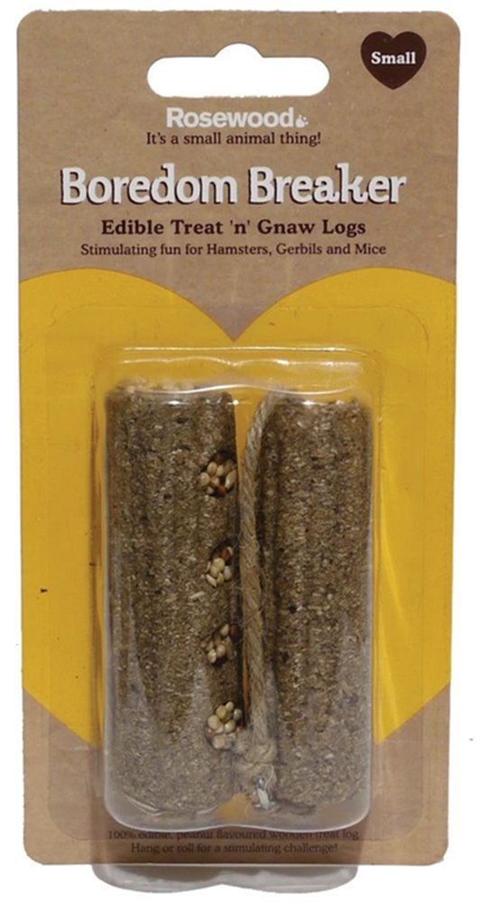 Rosewood Boredom Buster Gnaw Logs 2Pk