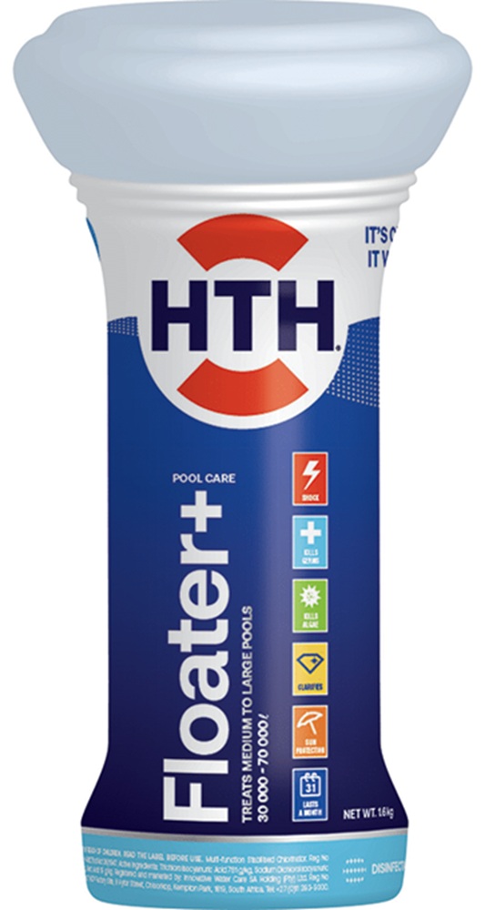 Hth Plus Stabilised Chlorine Floater 1.6Kg