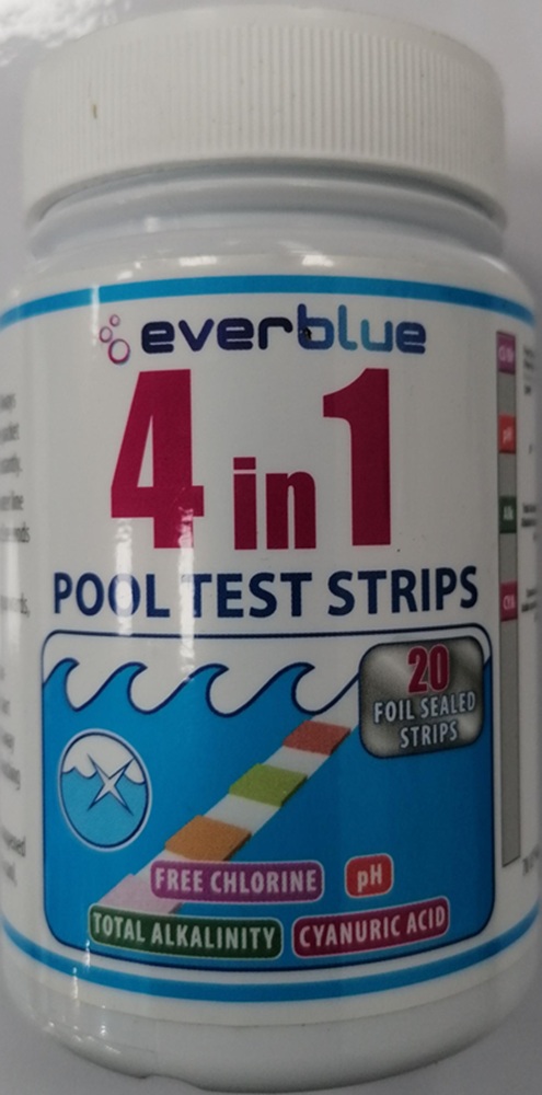 Everblue Water Testing Strips 4-In-1 20'S