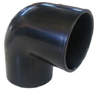 Quality Pvc 90-Degree Elbow Black 50Mm