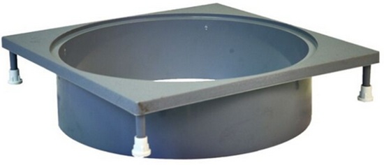Aquamax Weir Deck Collar Large Grey