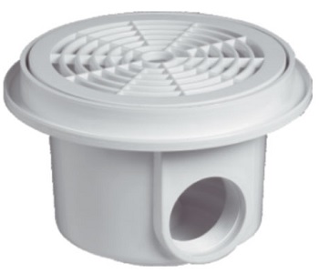 Quality Bottom Drain Body White