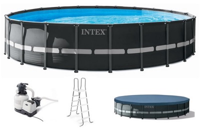 Intex Ultra Xtr Frame Round Pool & Pump 4.8X1.2M