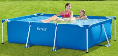 Intex Rectangular Frame Pool No Pump 230X150X60M