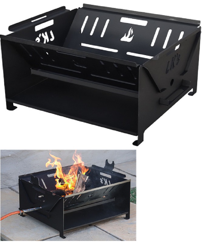 Lk's Braai Medium Steel Fire Pit Flat Pack