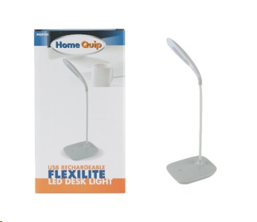 Leisurequip Flexi Desk Light Grey Rechargeable Usb