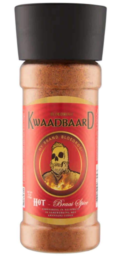 Rooibaard Kwaadbaard Hot Braai Spice 170G