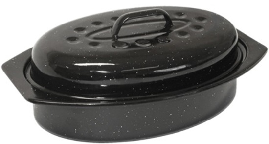 Lk's Braai Enamel Roaster Small Oval 2L