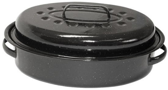 Lk's Braai Enamel Roaster Large Oval 6L