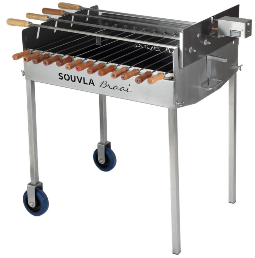 Souvla 4-Skewer Midi Stainless Steel Deluxe