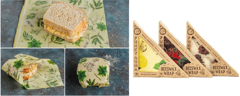 Funky Ouma Bees Wax Wraps 2 Sheets
