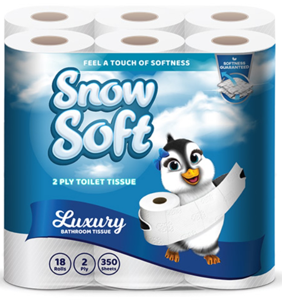 Snowsoft Toilet Paper 2-Ply 18Pk