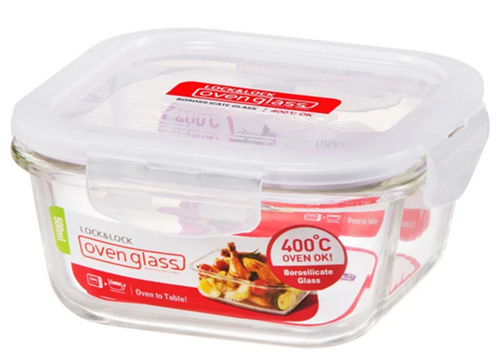 Lock N Lock Euro Glass Square 500Ml