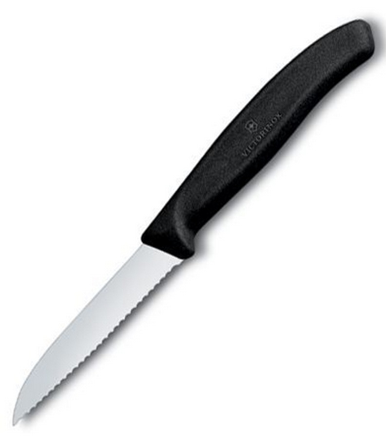 Victorinox Classic Paring Serated Knife Black 8Cm