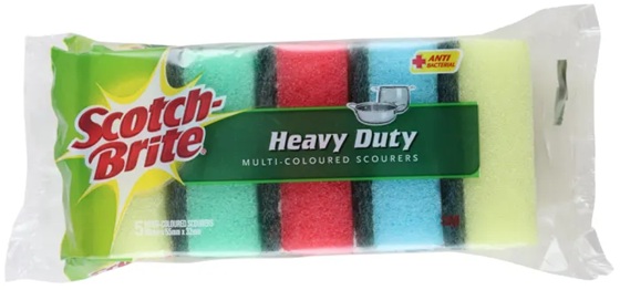 Scotch Brite Scourers Multicoloured 5Pk