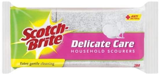 Scotch Brite Delicate Scourer Pink 3Pk