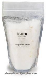Heaven Bath Essentials Bath Salt Rose Geranium Refill 600G