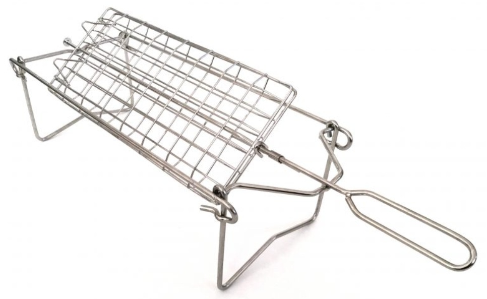 Flip 'N Braai Single Portable Grill Stainless Steel