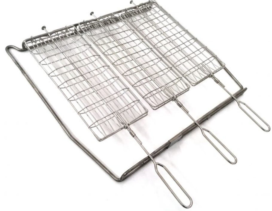 Flip 'N Braai Built-In Braai 3-Grids Stainless Steel
