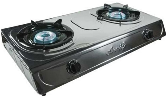 Eurogas 2-Plate Stainless Steel Stove