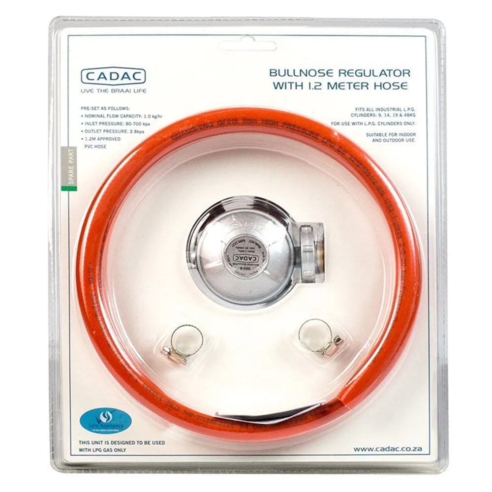 Cadac Bullnose Regular+1.2M Hose+Clamps