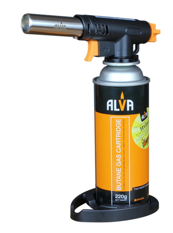 Alva Butane Canister Torch & Stand