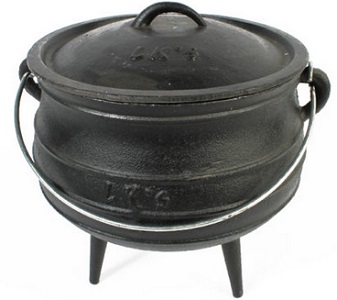 Chef 3-Legged Black Cast Iron Potjie 1/4 700Ml