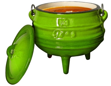 Chef 3-Legged Green Enamel Potjie 1/4 700Ml