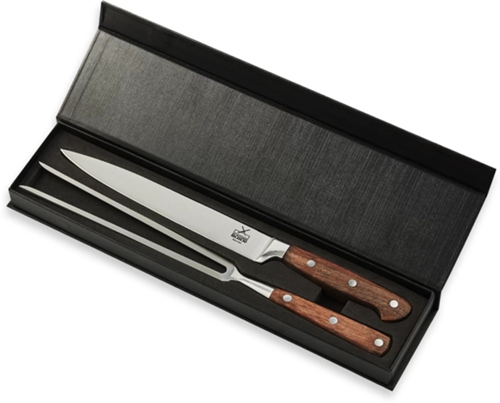Butchers Block Carving Knife+Fork Set