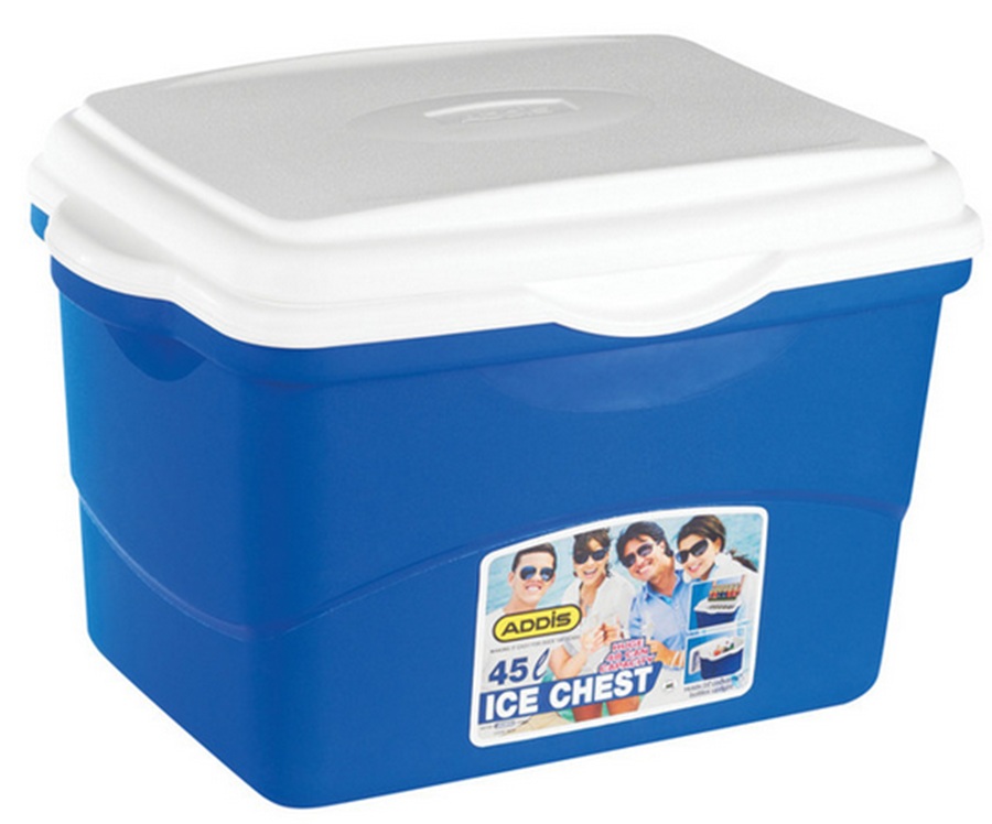 Addis Ice Chest Cooler Box Blue 45L