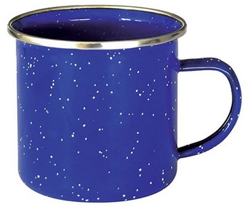 Afritrail Enamelware Camping Mug Blue 500Ml