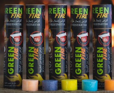 Green Fire Eco Fire-Lighter Disks 8Pk