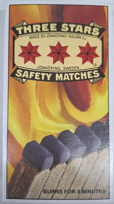 Three Stars Safety Matches Extra Long