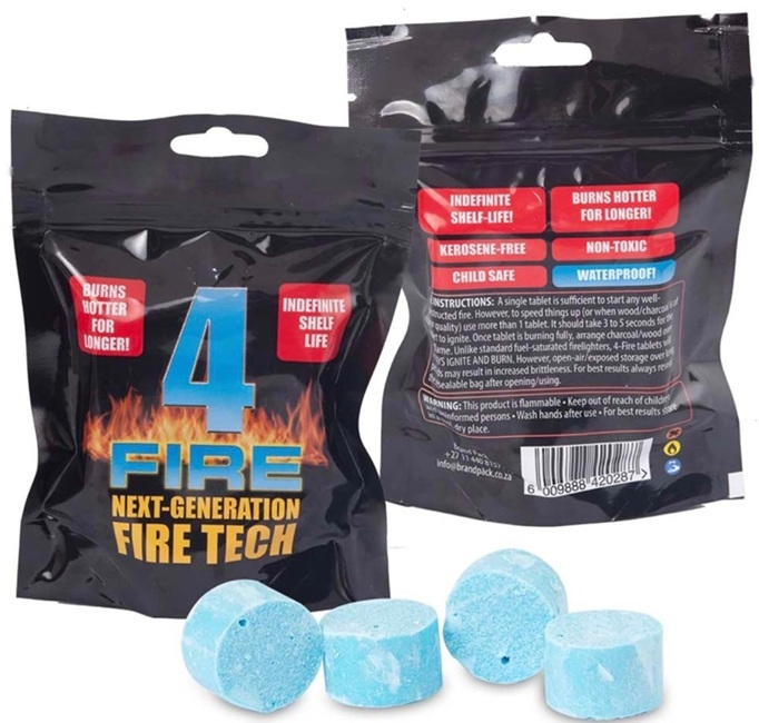 4Fire Tech Tablet Firelighters 4Pk