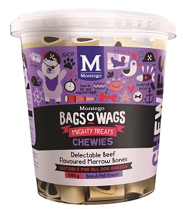 Bags O' Wags Beef Marrow Bones Chewies 500G