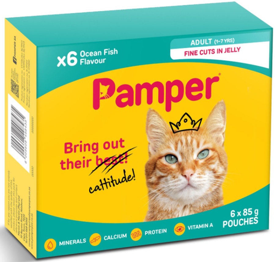 Pamper Adult Ocean Fish In Jelly 6X85G