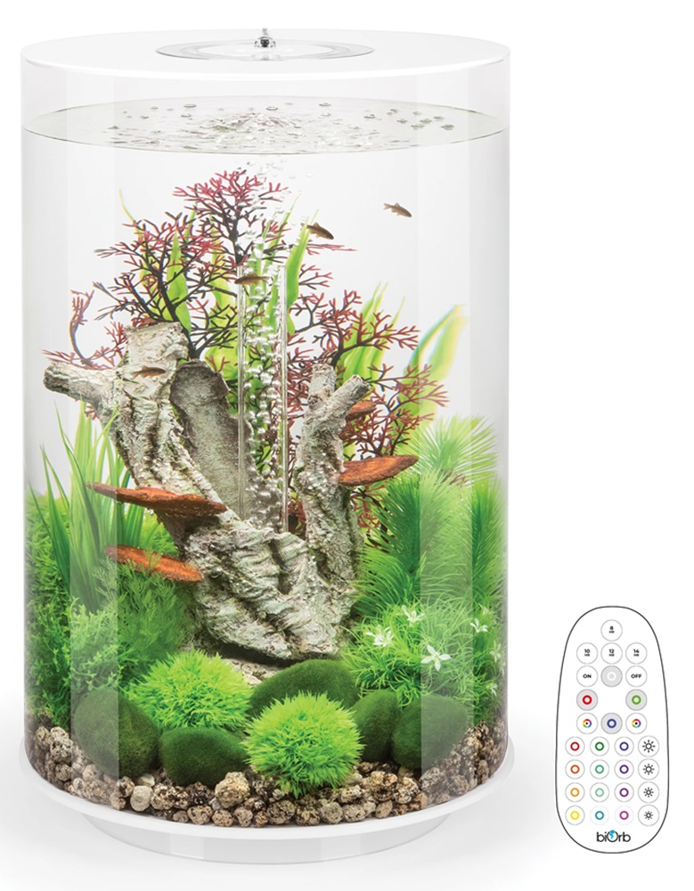 Biorb Aquarium White Tube 30 With Mcr Lights