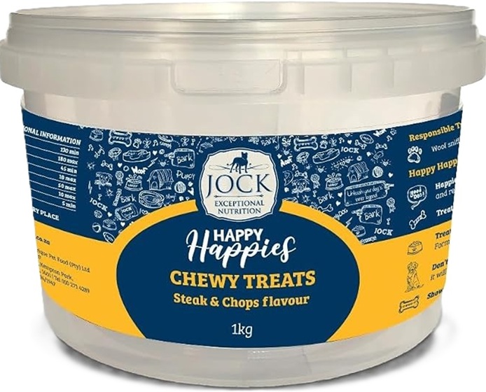 Jock Happy Happies Chewy Treats Steak &Amp; Chops 1Kg