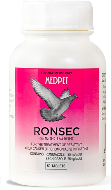 Medpet Ronsec For Pigeons 50 Tablets
